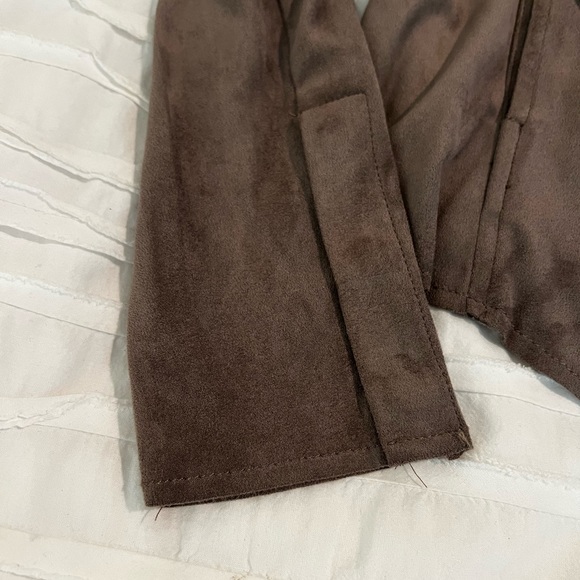 Kut faux suede jacket in brown size MP - Picture 7 of 7